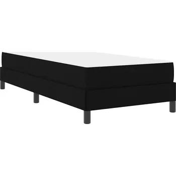 Postel Pružinová postel s matrací Černá 90 x 190 cm látka