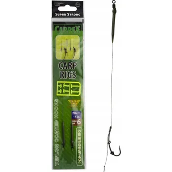 Rybářský háček Spodní Háčky , plovákové háčky, s návazcem, s protihrotem Robinson 20 cm, 15 lb, velikost háčku 8 2 ks