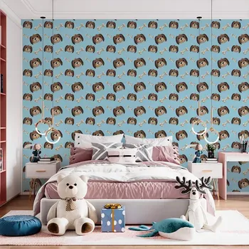 Tapeta Sablio Tapeta Pejsek s kostí - 125x75 cm