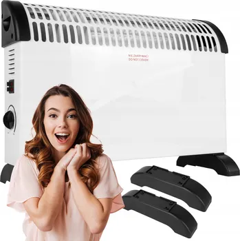 Přímotop ELEKTRICKÝ KONVEKTOROVÝ OHŘÍVAČ ÚSPORNÝ TERMOSTAT VÝKONNÝ 2000W