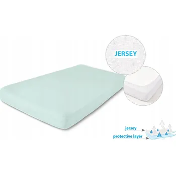 Prostěradlo Nepropustné Prostěradlo 70x140x10 JERSEY 33 mátové Babymatex