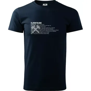 Pánské tričko FAJRONTOLOGIE - Triko extra velké (5-8XL) - 6XL ( Námořní modrá (velmi tmavá - téměř černá) )
