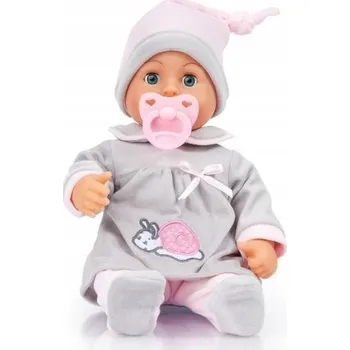 Panenka Panenka New Born Baby Bayer Design First Words Baby 38 cm šedá 38 cm