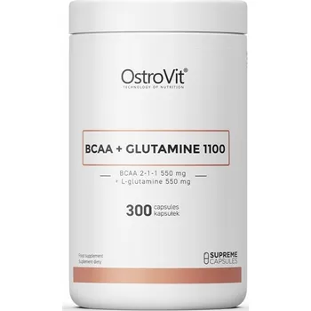 Aminokyselina Kapsle BCAA a glutamin OstroVit 370 g přírodní 300 ks