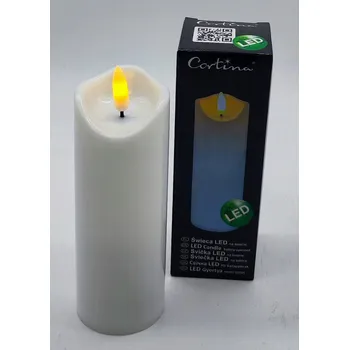 Svíčka LED vklad do hřbitovní svíčky Cortina 18 cm