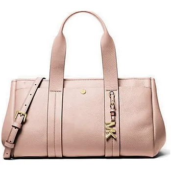 Michael Kors Romee kožená kabelka střední růžová + doprava zdarma