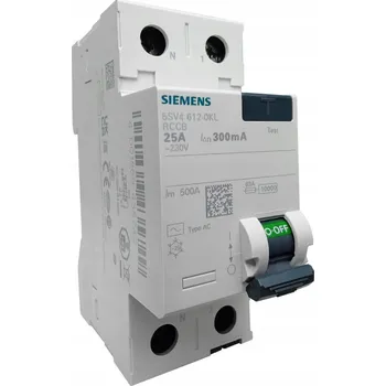 Proudový chránič SIEMENS Proudový chránič 25A 2P 300mA AC