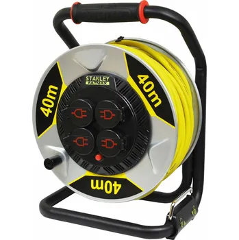Prodlužovací kabel STANLEY PRODLUŽOVACÍ KABEL BUBNEN 40m 3x2,5mm GUMA 16A IP44 ROBUSTNÍ NA STAVBU