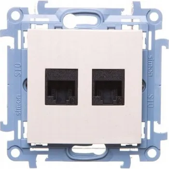 Elektrická zásuvka Internetová zásuvka nástěnná Kontakt-simon bílá