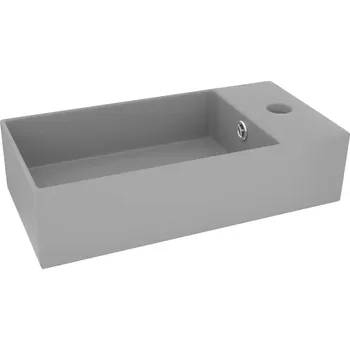 Nástěnné umyvadlo obdélníkové vidaXL šedé