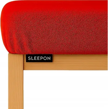 Prostěradlo Froté prostěradlo z gumką 90x200 červené BAVLNĚNÉ Český výrobek PL