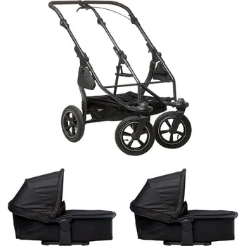 Kočárek tfk kombinovaný kočárek Tfk set duo2 frame 2025 - air wheel + carrycot black