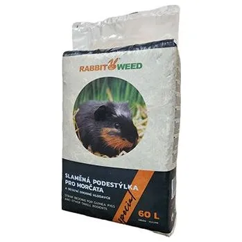 Podestýlka pro hlodavce Rabbit Weed Podestýlka slaměná pro morčata SPECIÁL RabbitWeed 60l