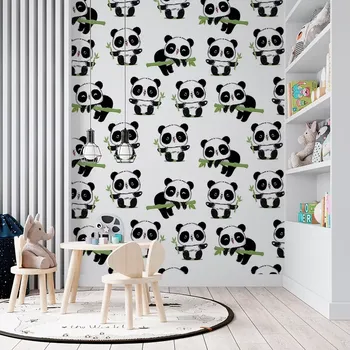 Tapeta Sablio Tapeta Pandy s větvičkou - 336x220 cm