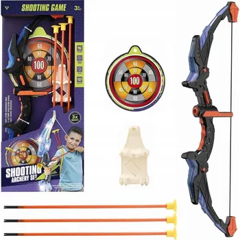 Dětská zbraň VELKÝ LUK SVÍTÍCÍ ŠÍPY BEZPEČNOSTNÍ ŠTÍT STŘELECKÁ SADA PRO DĚTI