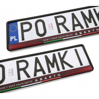 Držák SPZ FIAT Abarth Punto Evo 595 124 Spider 500 rámeček pod SPZ (podložka pod registrační značku)