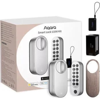 Centrální jednotka pro chytrou domácnost AQARA Smart Lock U200 Kit (Rev 2025) - Pokročilé bezpečnostní řešení Šedá