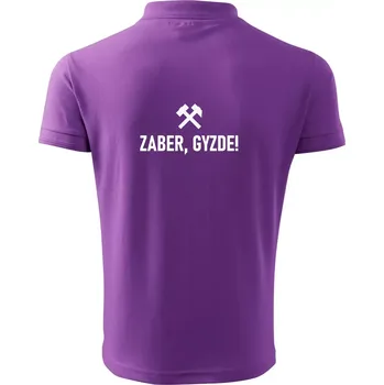 Pánská košile ZABER, GYZDE! - Polokošile pánská Pique Polo 203 - 3XL ( Fialová )