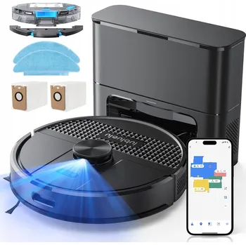Robotický vysavač Lubluelu Robotický Vysavač SL60D a SG60 Nabíjecí stanice, Černá