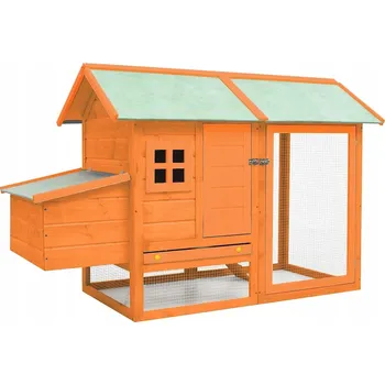 Klec pro kuřata, borové a jedlové dřevo, 170x81x110 cm