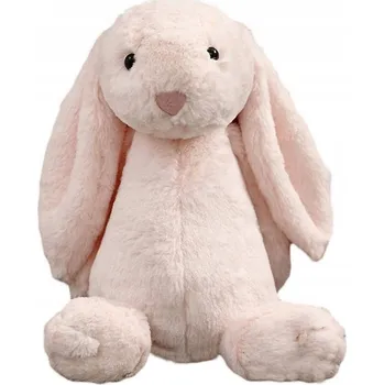 plyšák Plyšová Hračka królik EM růžový látkový 60 cm