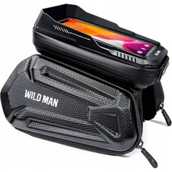 brašna na kolo WILDMAN cyklistická brašna na rám se zámkem 1,2L (4"-7") E6S černá