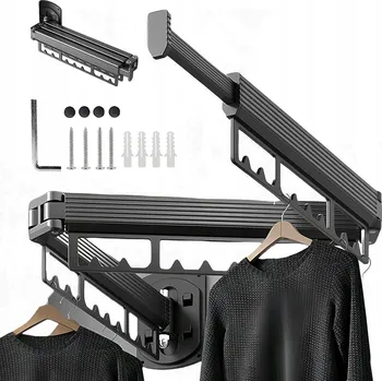 Sušák na prádlo SUŠÁK SKLÁDACÍ NÁSTĚNNÝ 180° NA PRÁDLO BALKON NA PRÁDLO PEVNÝ