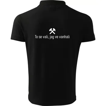 Pánská košile To se vali, jag ve vanhali - Polokošile pánská Pique Polo 203 - 3XL ( Černá )