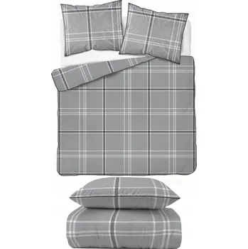 Povlečení Elegantní perkálové povlečení s lemováním 220x200 PERKÁLOVÁ bavlna kostka 5240A