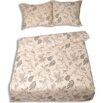 Povlečení Flanelové Povlečení F-86 krémové 0125 220x200 MATEX