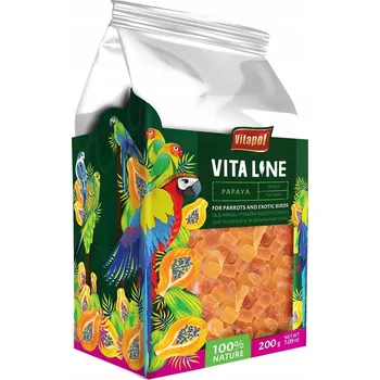 Pro ptáka Vitapol Vitaline Papája pro papoušky a exotické ptactvo 200g