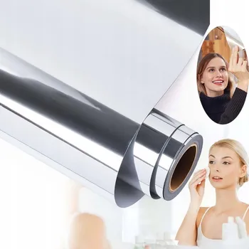 Zrcadlo SAMOLEPICÍ ZRCADLOVÉ SAMOLEPKY ZRCADLO NALEPovací PŘILEPOVACÍ PANELY 2M