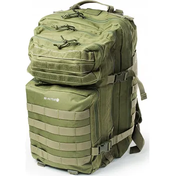 Outdoorové zavazadlo TAKTIKÝ BATOH PRO PŘEŽITÍ VOJENSKÝ MILITÁRNÍ TURISTICKÝ 45L ZELENÝ
