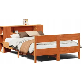 Postel Dřevěná manželská postel VidaXL 150x200 cm, dub přírodní