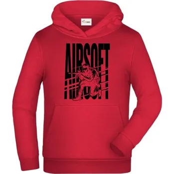 Pánské tričko Shadow airsoft, černý potisk - Dětská mikina s kapucí - 116 cm