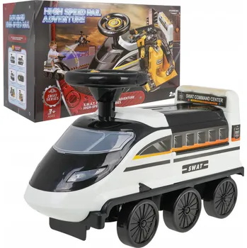 Odrážedlo Odrážedlo 2v1 s parkovištěm Policie Černá