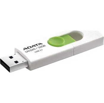 USB flash disk Flash disk ADATA UV320 32GB USB3.1 Bílo-zelený 32 GB USB 3.1 bílý
