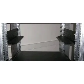 Rozvaděč Triton nosné ližiny RAX-NL-X01-X1, 600x380mm, pár, černé