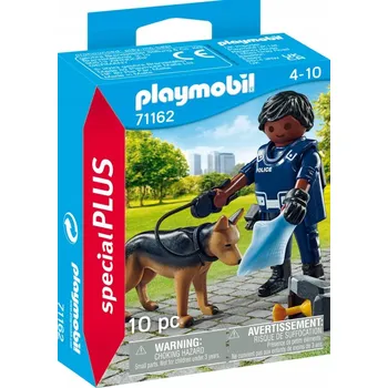 Stavebnice Playmobil PLAYMOBIL 71162 Policista se služebním psem