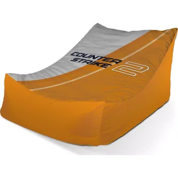 Sedací pytel Sablio Sedací vak Lounge Counter Strike 2 Oranžová - 80 x 95 x 50 cm