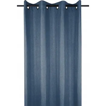 Obraz Hotový závěs BEA s kroužky 140x260 cm tmavě modrý, styl GLAM BOHO