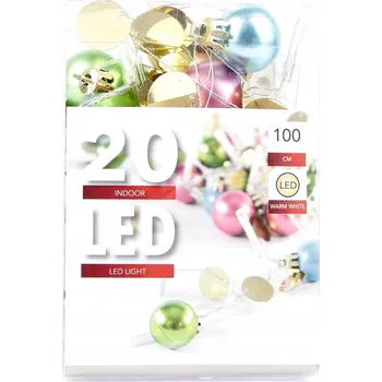 Vánoční dekorace Vnitřní Vánoční osvětlení na stromeček Supplemedica, délka 1 m, 11 - 20 žárovek