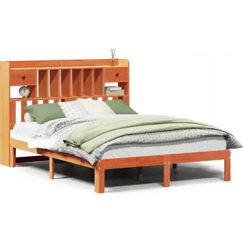 Postel Dřevěná manželská postel VidaXL 140x200 cm, borovice