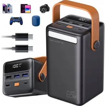 Powerbanka POWERBANKA 50000MAH 3xUSB 2xUSB-C EXTERNÍ BATERIE + SVÍTILNA