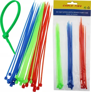 Organizace kabelů Stahovací Pásky Kabelové upínací pásky 30 ks Barevné pásky