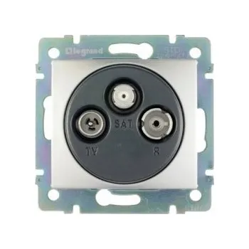 Elektrická zásuvka Anténní zásuvka nástěnná Legrand šedá