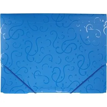 Titanum Složka, desky s gumičkou, A4, MODRÁ se vzorem, 1 kus