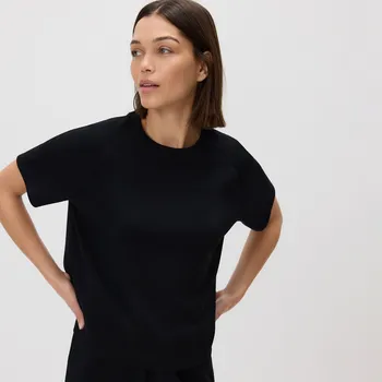 Dámské tričko Reserved - Tričko ze směsi modalu - černý - 565GA-99X - 565GA-99X-XXL-2