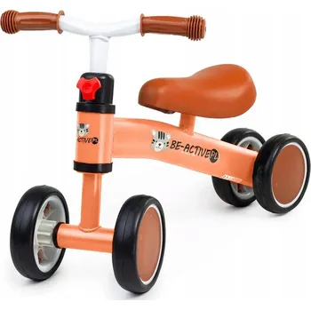 Odrážedlo Dětské 4kolové kolo malé lehké oranžové pro dítě odrážedlo