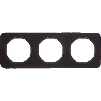 Hager trojitý Rámeček černý